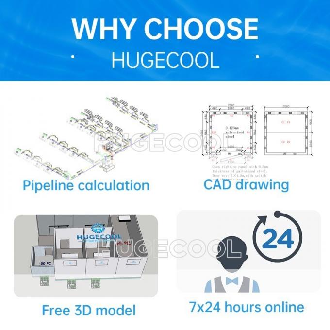 -40º C~+10º C Walk in Refrigeration Freezer Chiller Room Cold Storage for Frozen Meat