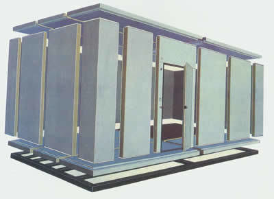 Standard Manual Sliding Door for Cold Room Freon Refrigerant and Customization Option