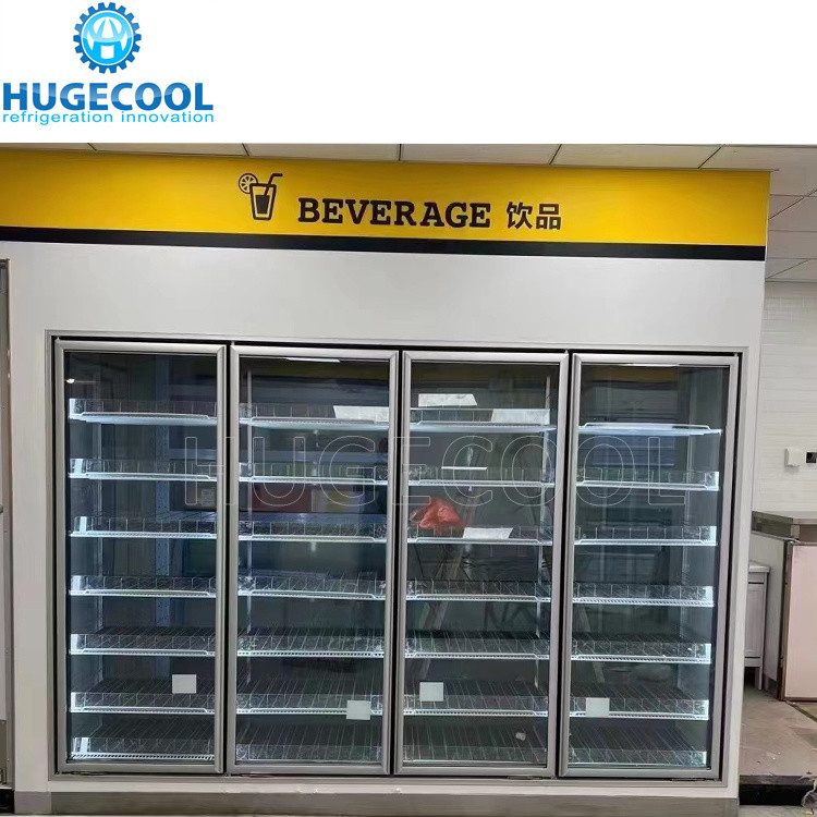 Customization 30FT Glass Door Display Commercial Drink Cooler with Customized Request