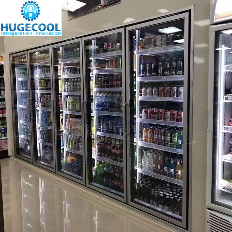 Customization 30FT Glass Door Display Commercial Drink Cooler with Customized Request