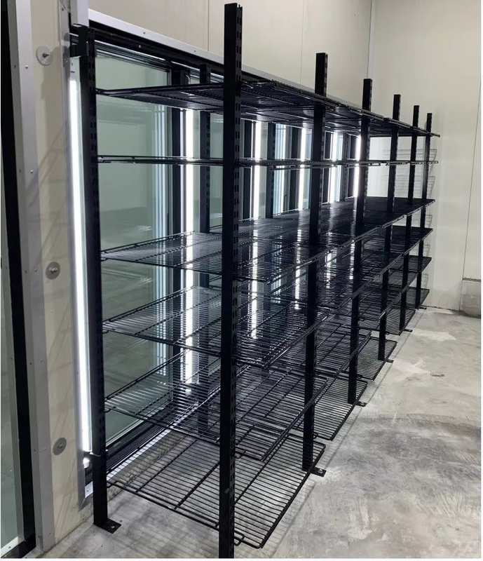 Scroll Compressor Walkin Freezer Commercial Glass Door Freezer with -0.4f Temperature