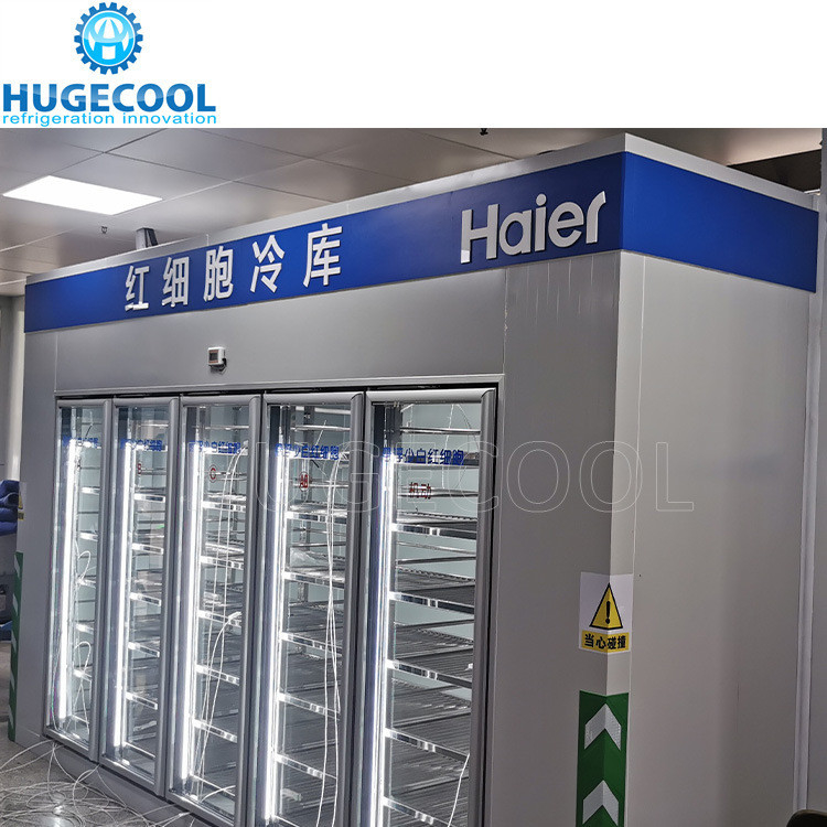 Scroll Compressor Walkin Freezer Commercial Glass Door Freezer with -0.4f Temperature
