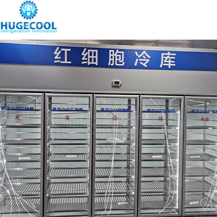 Scroll Compressor Walkin Freezer Commercial Glass Door Freezer with -0.4f Temperature
